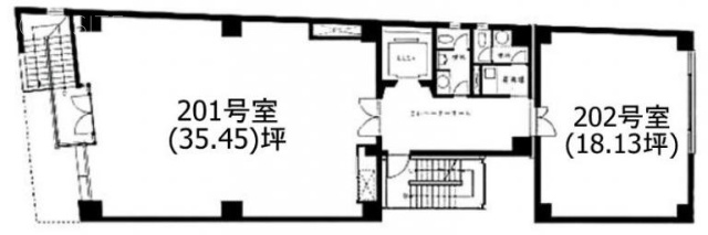 亜細亜観光ビル201～202 間取り図