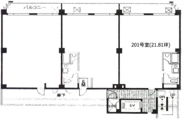 エクセルコート新宿201 間取り図