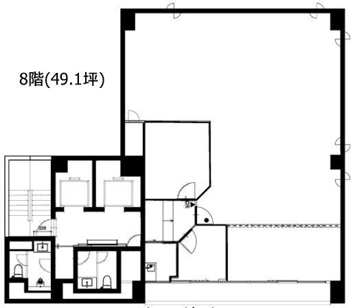 日本橋ノーススクエア8F 間取り図