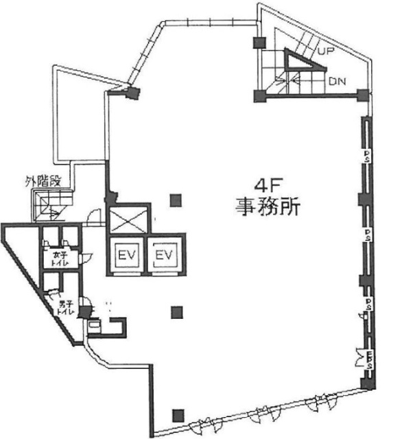 カゲオカビル4F 間取り図