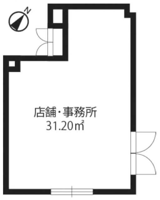 TheRoyal東長崎ビル1F 間取り図