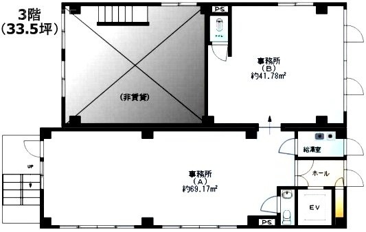 岩丸産業株式会社ビル3F 間取り図