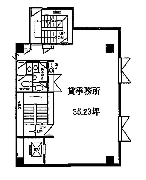 山本別館ビル5F 間取り図