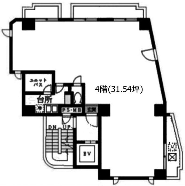 Lulud.Tビル4F 間取り図