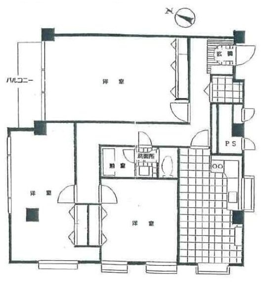 スカイプラザ赤坂4F 間取り図