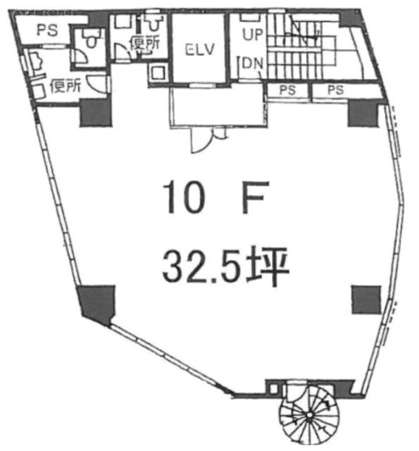 ケーエムビル10F 間取り図