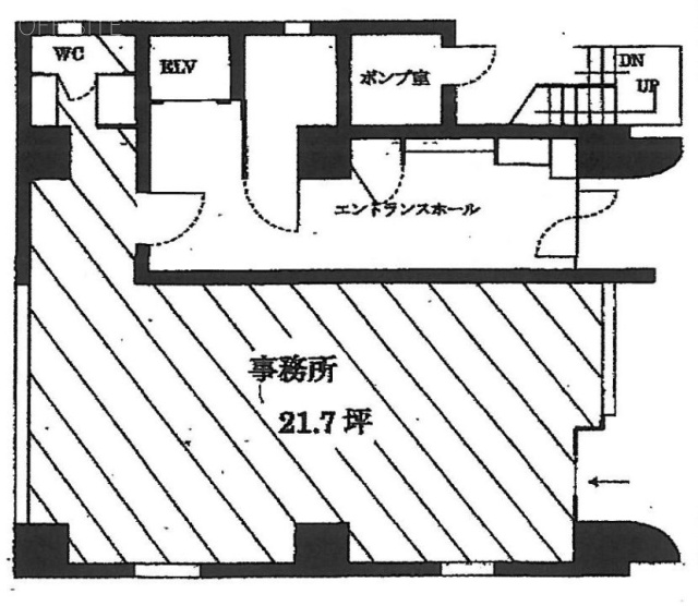 山手ビル3号館1F 間取り図