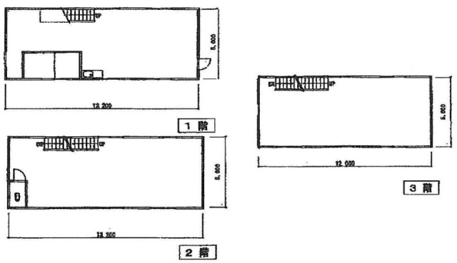 冨士別館ビル1-3F 間取り図