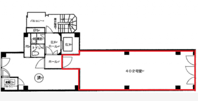 辰中ビル402 間取り図