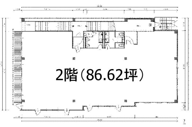 (仮)東小金井店舗PJ2F 間取り図