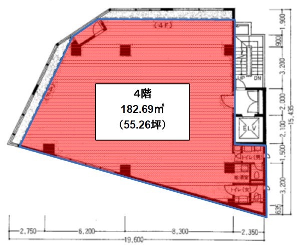 五反田増島ビル4F 間取り図