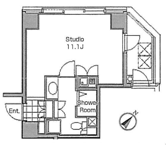 プレイアデ一番町203 間取り図