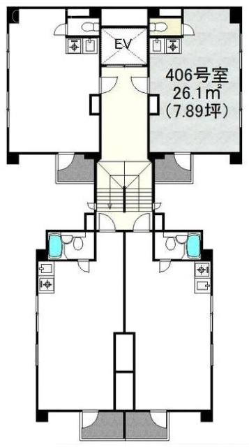 桜丘町貸事務所406 間取り図