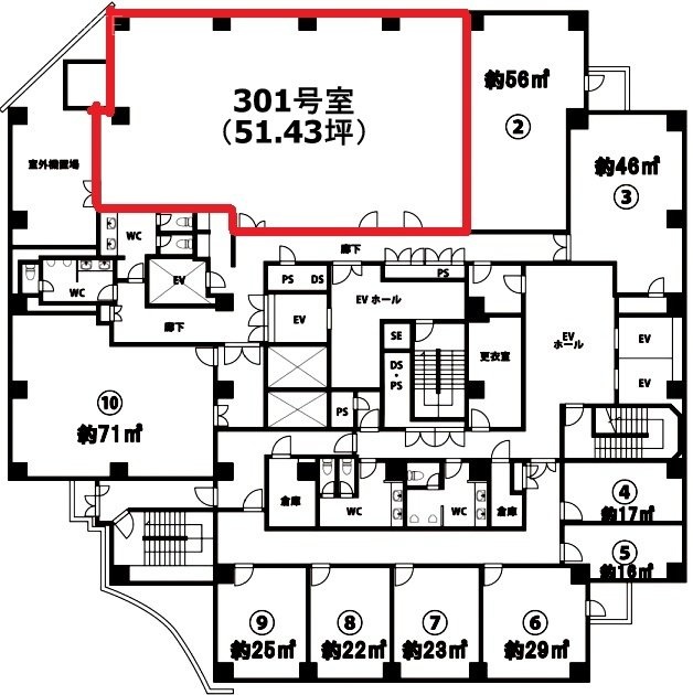 ザ・タワーズ台場(イースト)301 間取り図