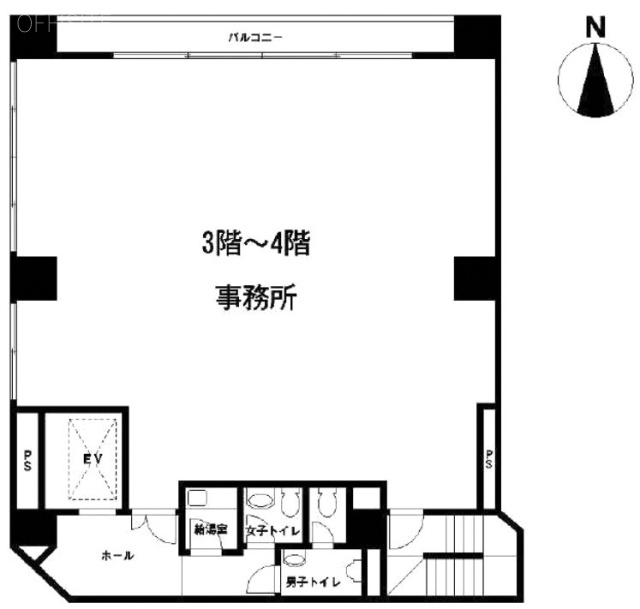 茂商ビル3F 間取り図