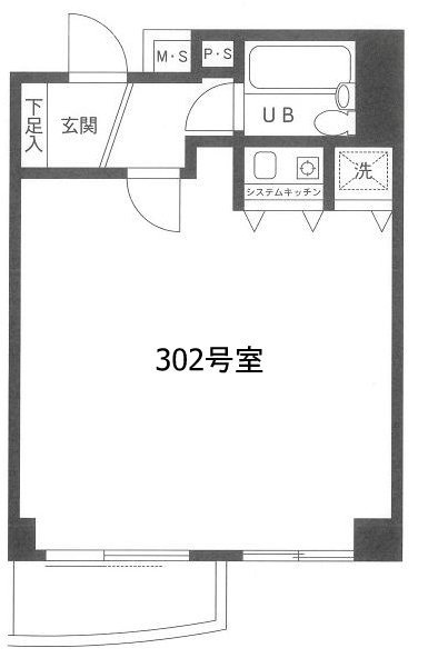 アロープラザ原宿302 間取り図