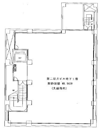 第2岩月ビルB1F 間取り図