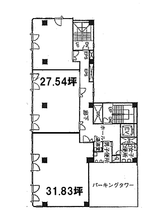 南幸折目ビル8F 間取り図