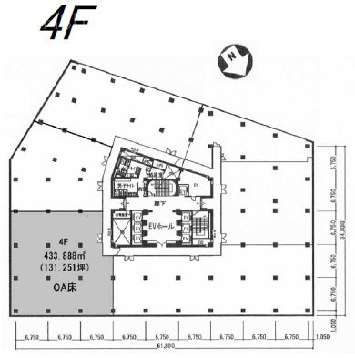 三会堂ビル5F 間取り図