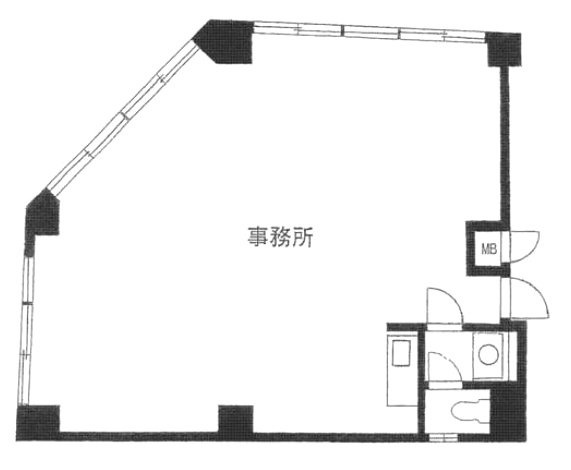 浜野ビル2F 間取り図