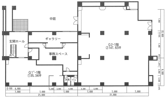 G1ビル1F 間取り図