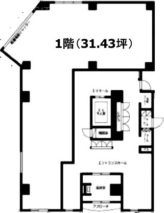 (仮)北区豊島3丁目計画1F 間取り図