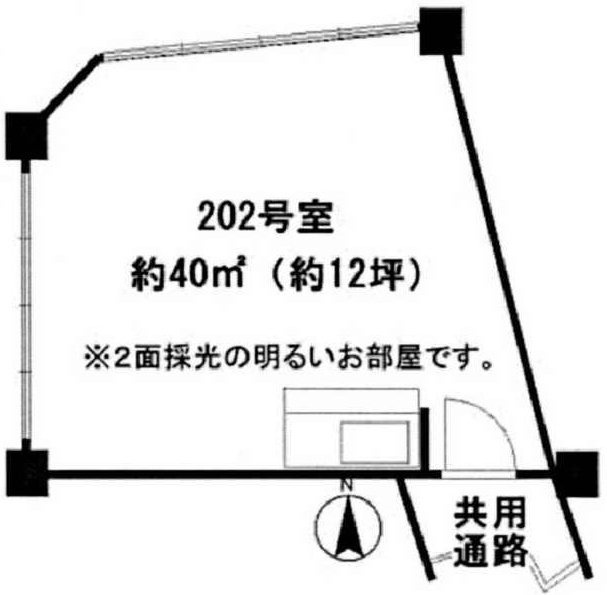 パティオエルスールビル202 間取り図