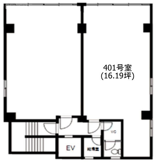YKB東ビル401 間取り図