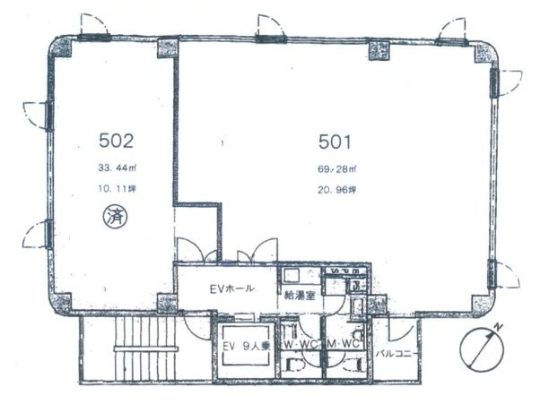 セルツェ芝浦501 間取り図