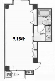 清川ビル601 間取り図