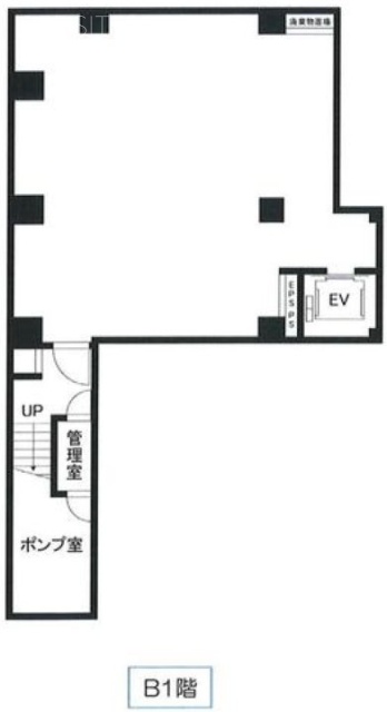 エスパシオ新富町ビルB1F 間取り図