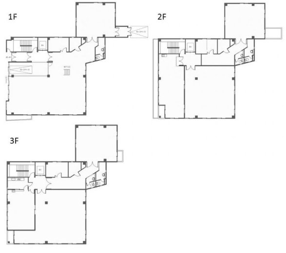 イプソンビル1F～3F 間取り図