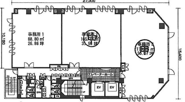 マストライフ西新橋ビル7F 間取り図