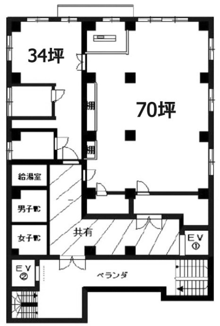 大東芝浦ビル6F 間取り図