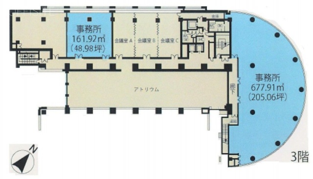 アクアリアタワー横浜低層階 間取り図