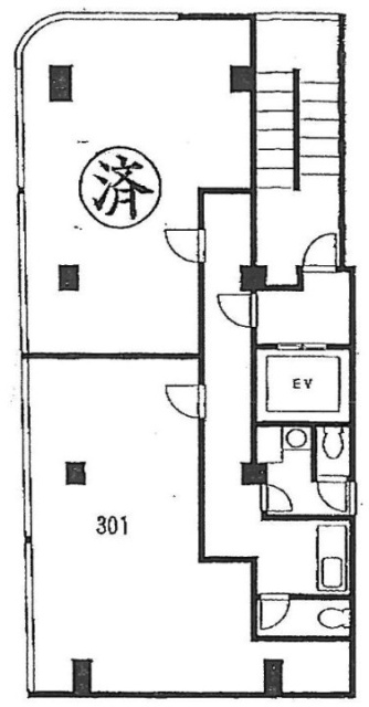 山栄第3ビル301 間取り図