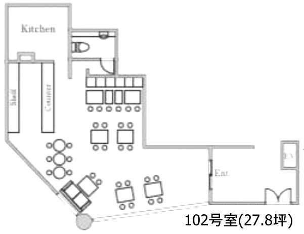 B STEPビル102 間取り図