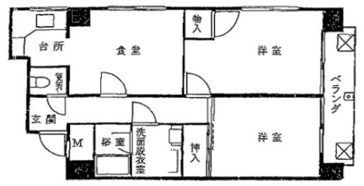 ジャコワ東日本橋マンション704 間取り図