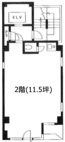 キカワダビル2F 間取り図
