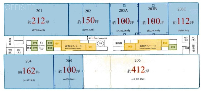 ヒューリック葛西臨海ビル203A 間取り図