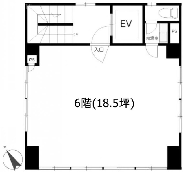 小川ビル6F 間取り図