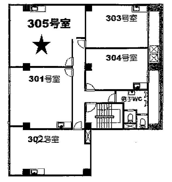 八木ビル305 間取り図