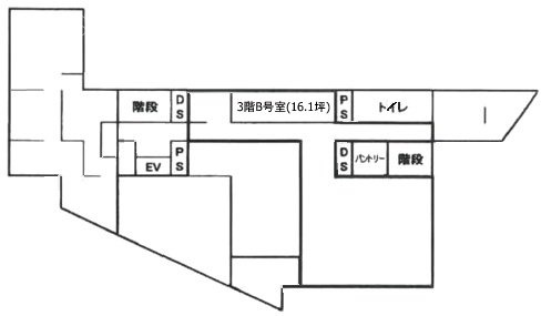 東京富山会館ビルディングB 間取り図