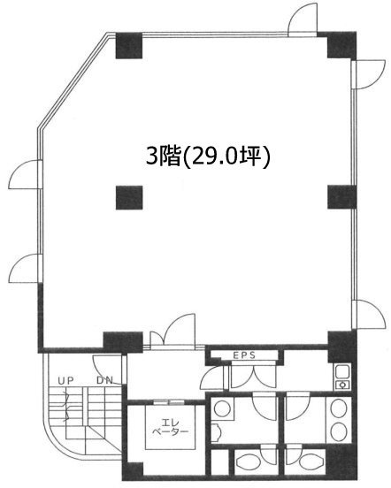 新宿石井ビル3F 間取り図