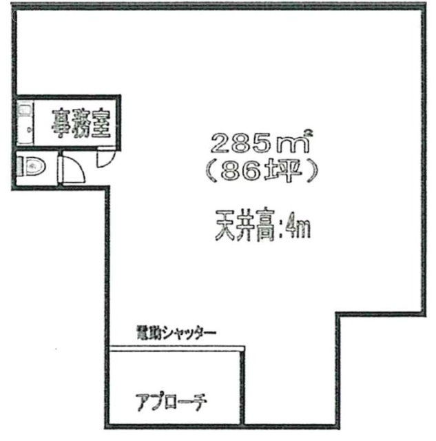 アキバ倉庫ビル1F 間取り図