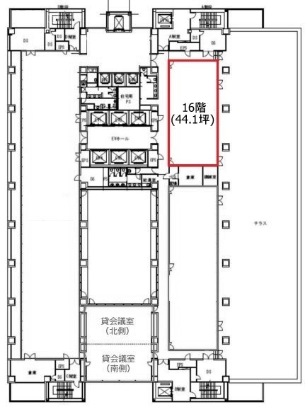 リバーサイド隅田16F 間取り図