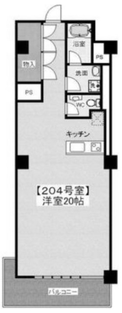 冨久正(ふくせい)ビル204 間取り図
