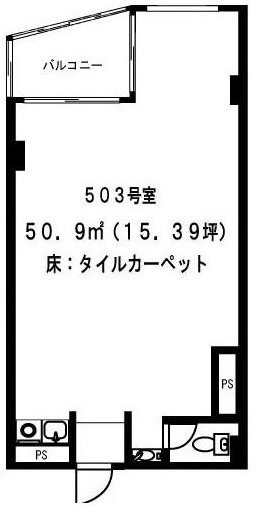 原宿タウンホーム503 間取り図