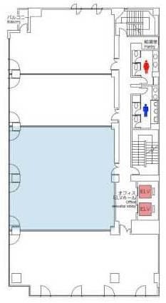 日総第13ビル5F 間取り図