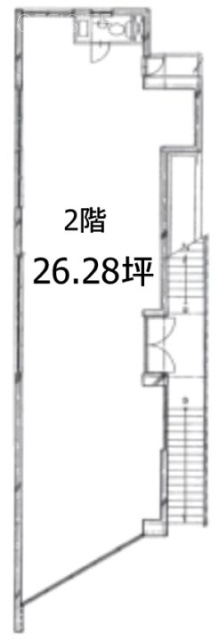 J-CUBE B棟2F 間取り図